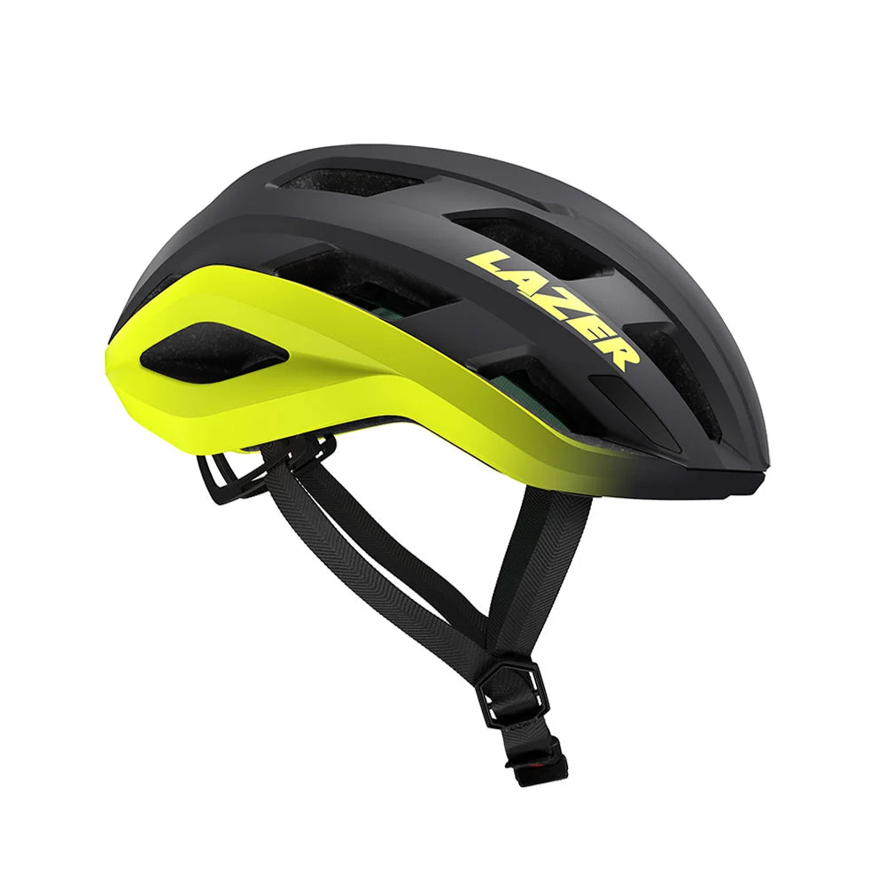 Lazer Strada Kineticore Helmet Matte Grey Flash Yellow / Small