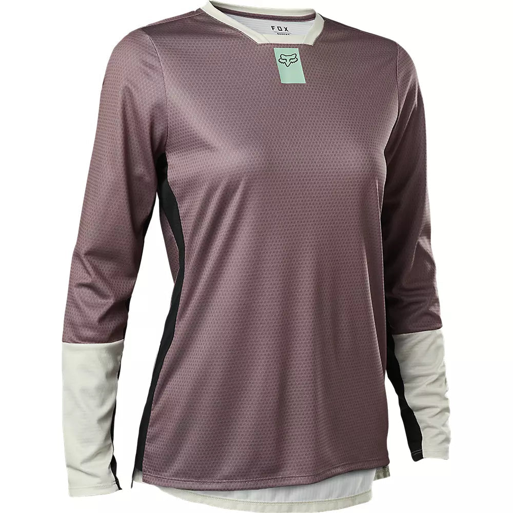 Fox Defend Long Sleeve Jersey Women s Plum Perfect XL