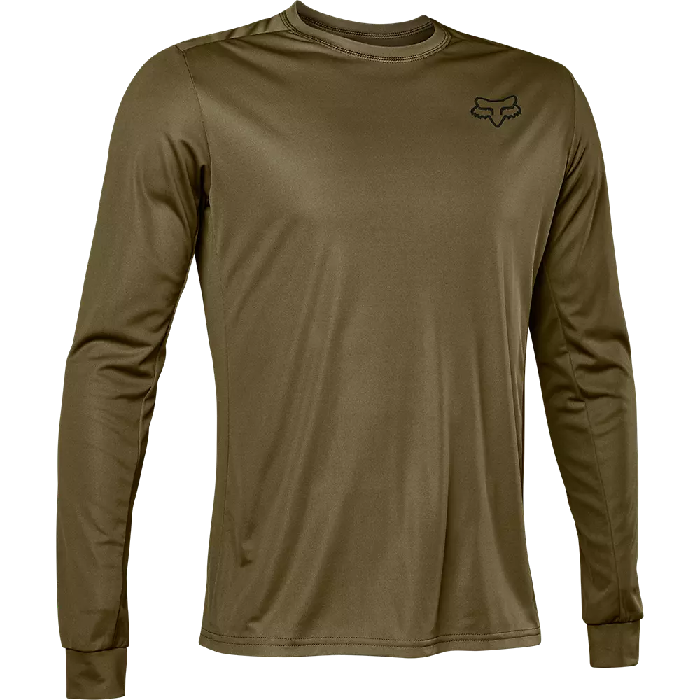 Fox Racing Ranger Long Sleeve Jersey Font Olive Green Large