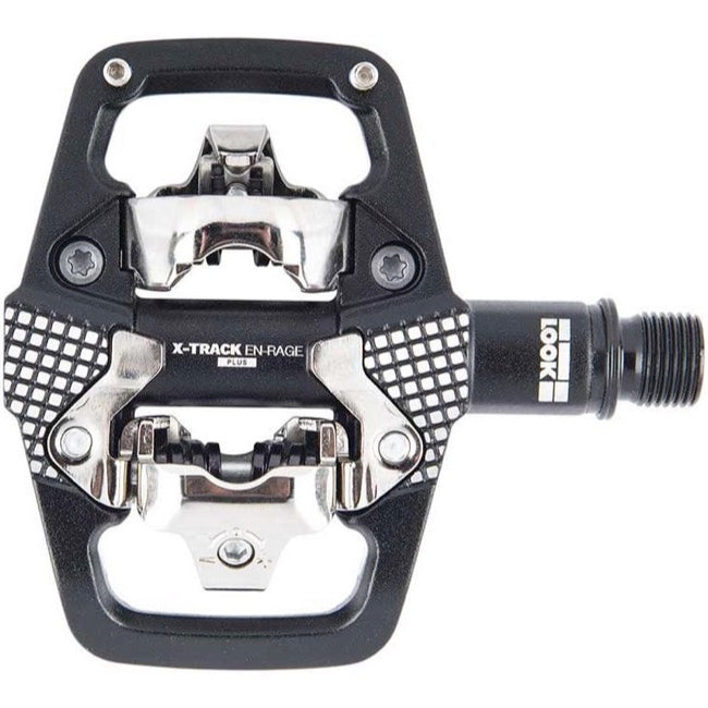 LOOK X-Track En-Rage + MTB Clipless Pedals Aluminum Body Cr-Mo Axle 9/16' - Black