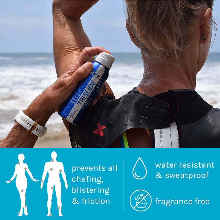 SBR TRISLIDE Anti-Chafe Continuous Spray Skin Lubricant (4oz)
