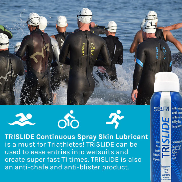 SBR TRISLIDE Anti-Chafe Continuous Spray Skin Lubricant (4oz)