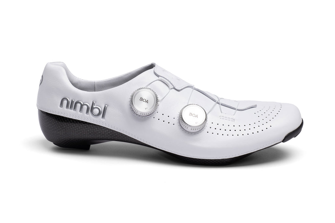  Nimbl Exceed Ultimate Glide Road Shoes - White Silver