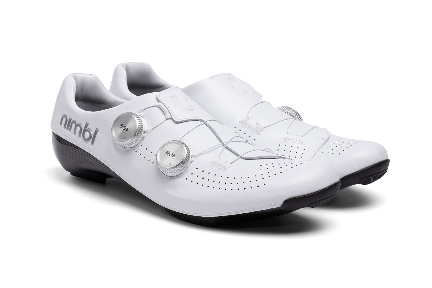  Nimbl Exceed Ultimate Glide Road Shoes - White Silver