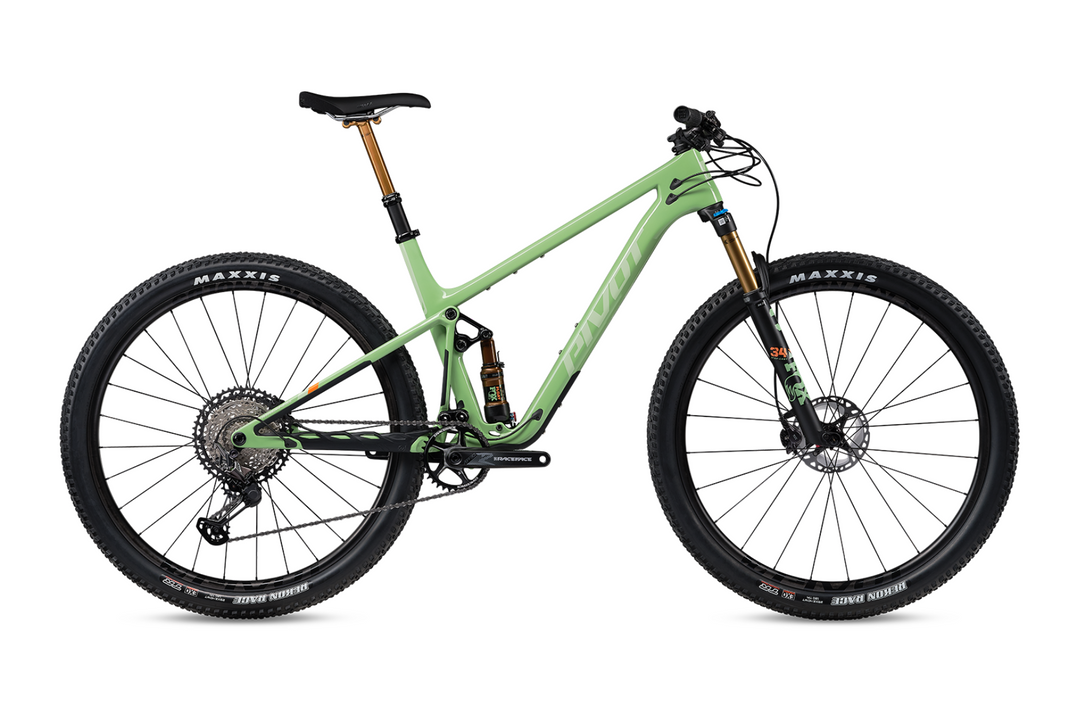 Pivot Mach 4 SL Pro XT/XTR Factory Float (Carbon Wheels) - Sea Foam Green