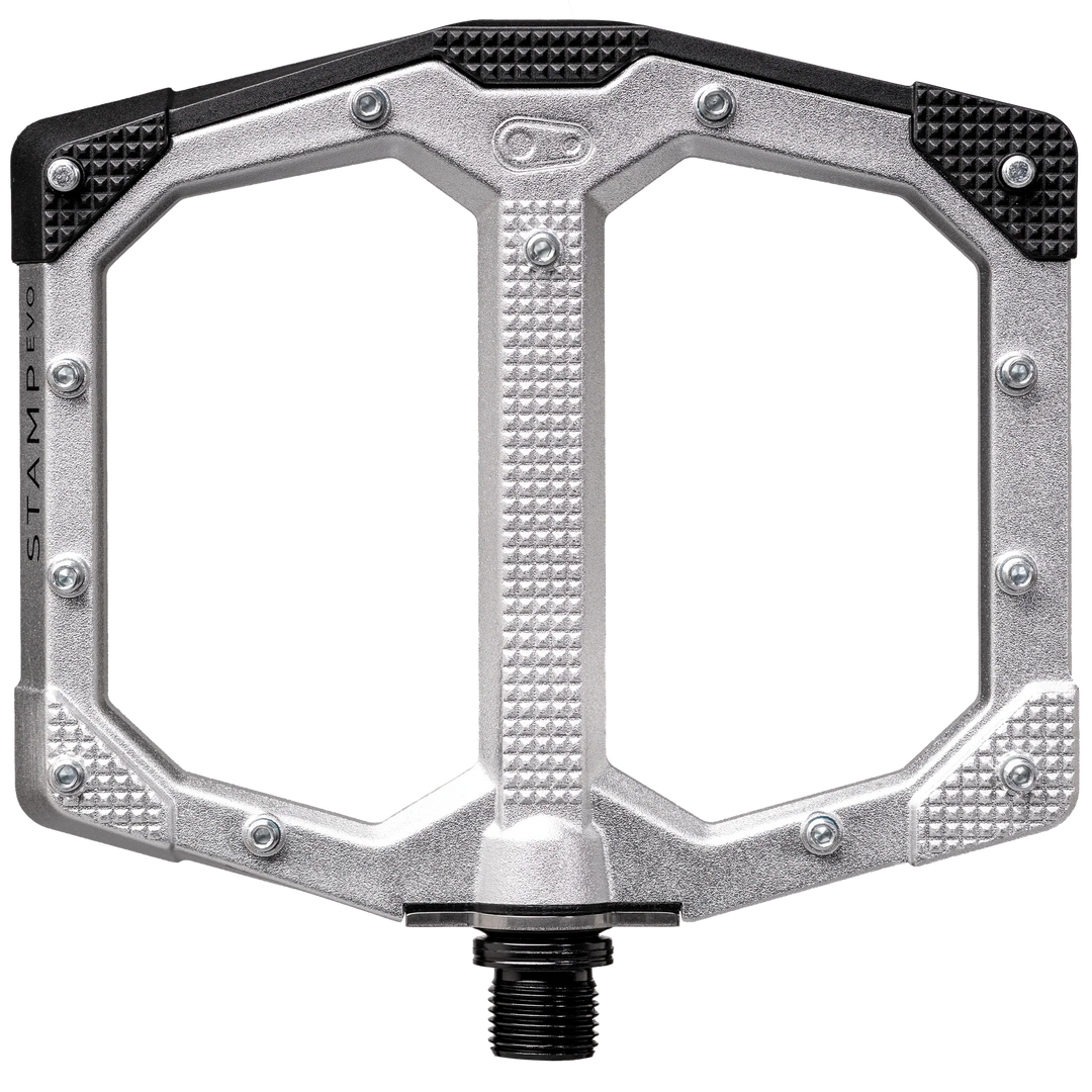 Stamp EVO Alloy Flat Pedals Large - Silver