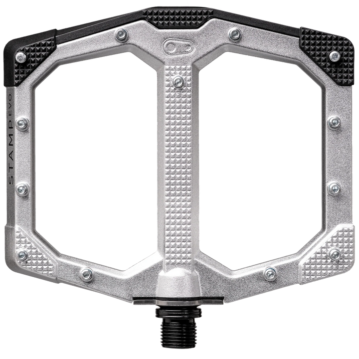 Stamp EVO Alloy Flat Pedals Large - Silver