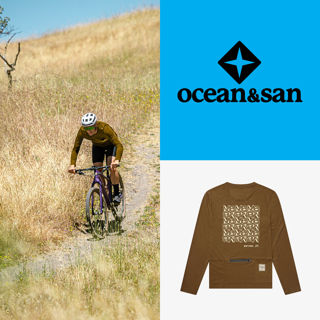 New Mike's Bikes x Ocean&San Branded Apparel