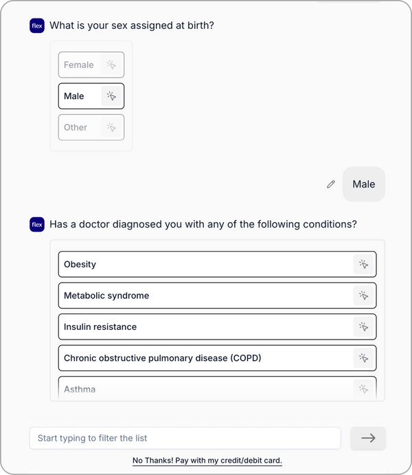 Pay with Flex - Confirm Eligibility