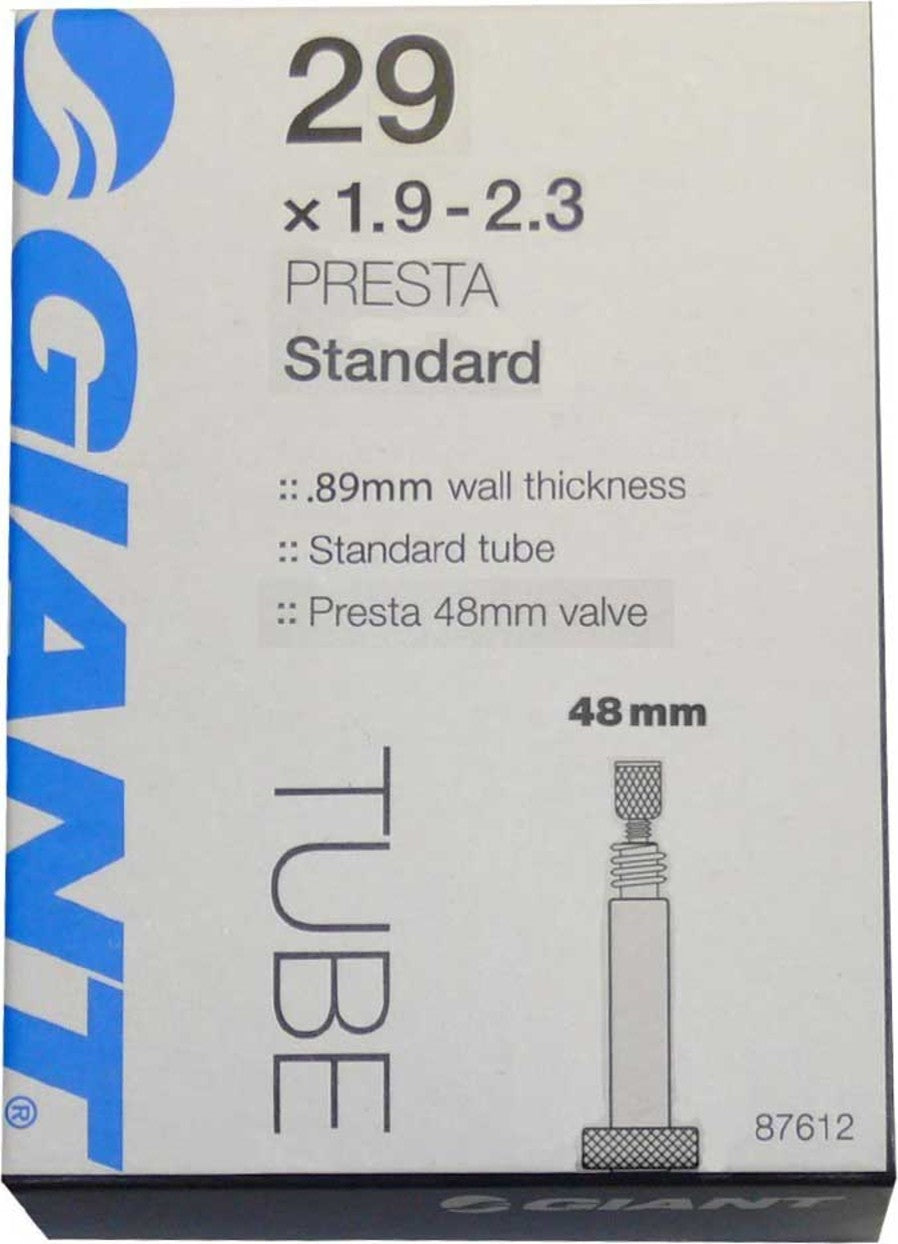 giant bicycle tubes Tube 700x20-25 SV - 35mm these bike tubes are perfectly suited for tire dimensions ranging from 1.9 to 2.125. Tube 26x1.90-2.35 Threaded PV -