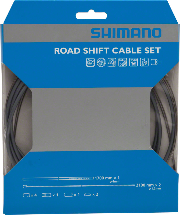 OT-SP41 Road PTFE Derailleur Cable and Housing Set (Grey)