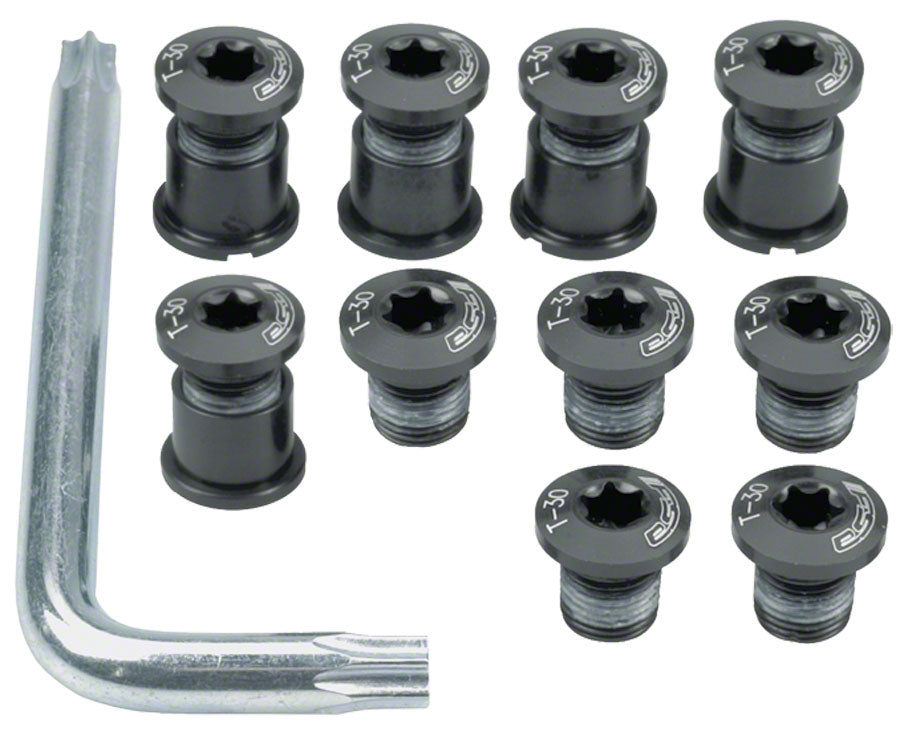Torx T-30 Alloy Mountain Chainring Nut/Bolt Set with Tool