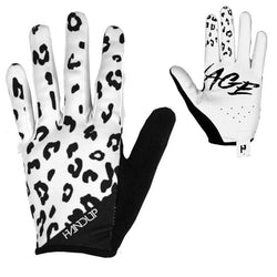 White Leopard Gloves