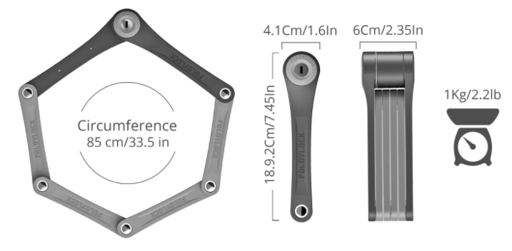 Folding Bike Lock (Pride)