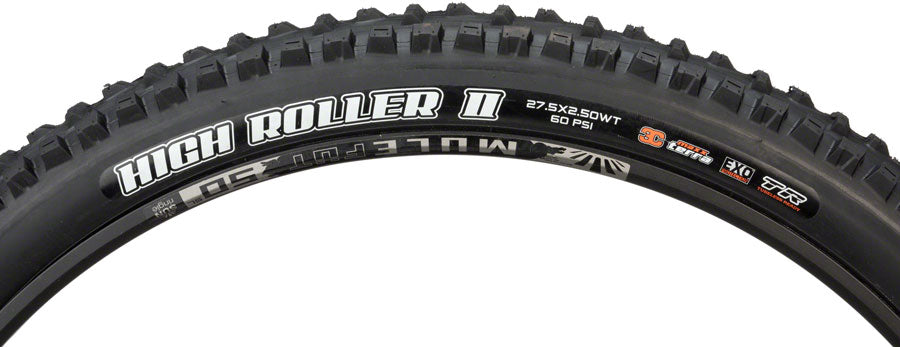 High Roller II Tire - 27.5 x 2.5, Tubeless, Folding, Black, 3C Maxx Terra, EXO, Wide Trail