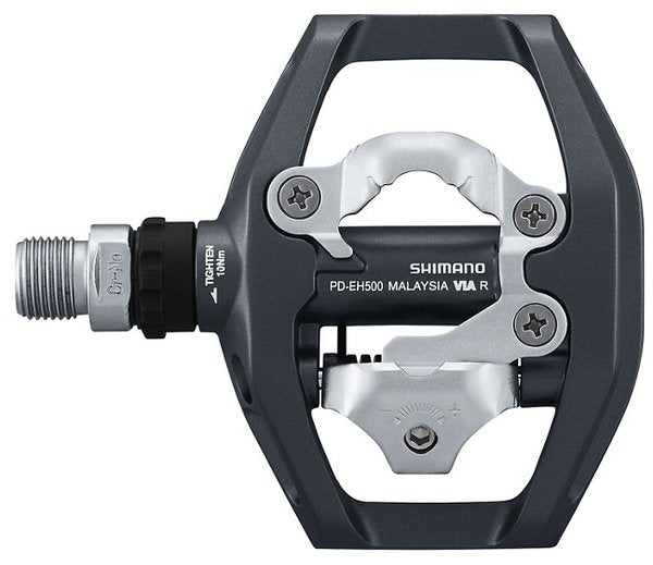 Shimano EH500 Flat/SPD Pedals – Mike's Bikes