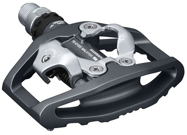 Shimano EH500 Flat/SPD Pedals – Mike's Bikes
