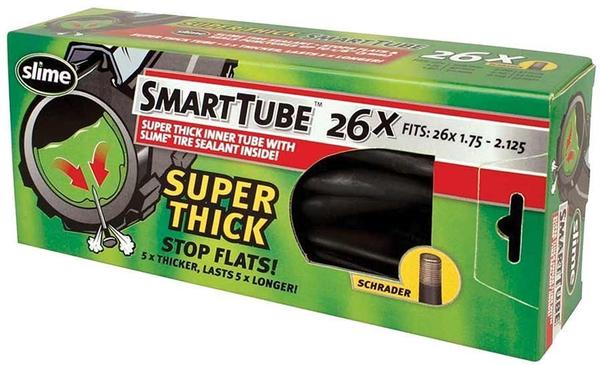 Slime Super Thick Self-Sealing Bicycle Tubes 26 x 1.75-2.125 Schrader